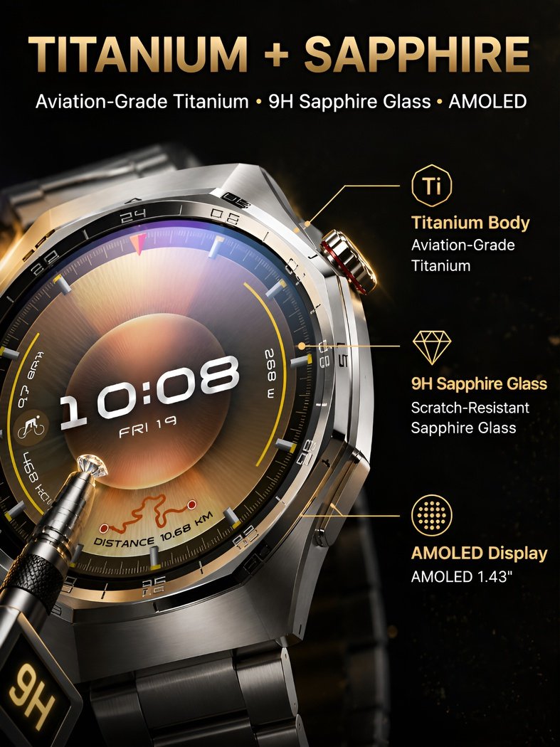 Pro Bluetooth Smartwatch for Health Protection, 24/7 Health Data Center 💓🛡️
