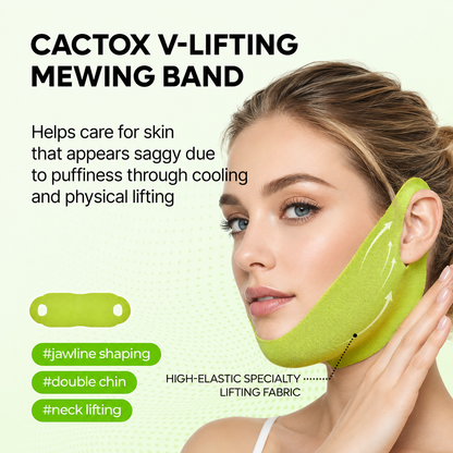 Cooling V Lifting Face Band for Jawline Support– 4 Pack