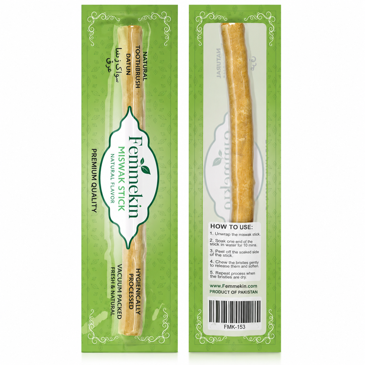 Sewak Miswak Natural Toothbrush Stick Oral Care - BOGO