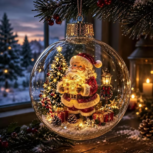 🎄Glowing Christmas Diorama Ornament