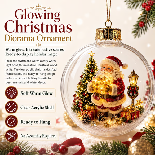 🎄Glowing Christmas Diorama Ornament