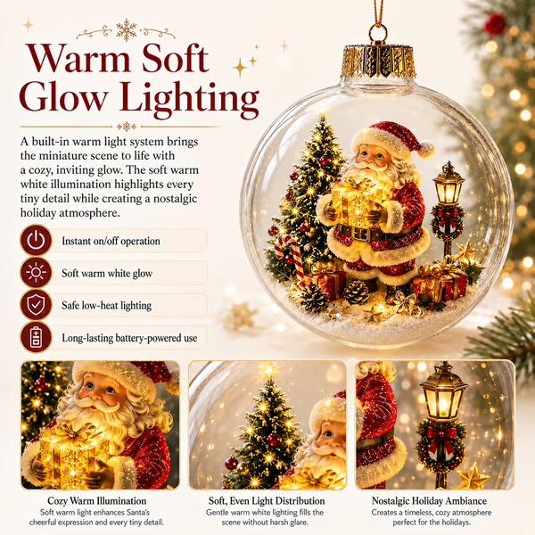 🎄Glowing Christmas Diorama Ornament