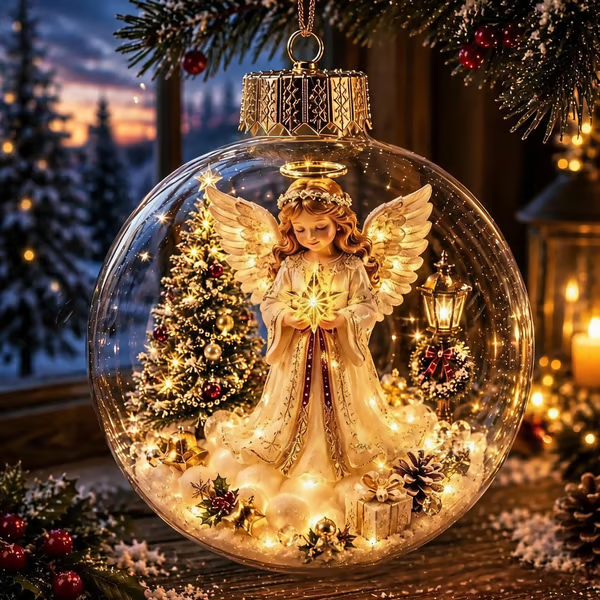 🎄Glowing Christmas Diorama Ornament