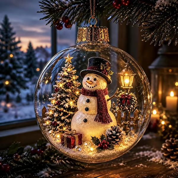 🎄Glowing Christmas Diorama Ornament