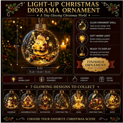 🎄Glowing Christmas Diorama Ornament