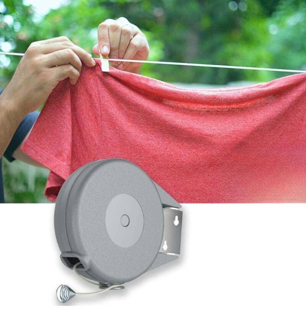 Wall Mounted Retractable Clothesline