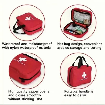160-Piece Waterproof Portable Trauma First Aid Kit for Home, Car, Travel & Outdoor Safety 🩹