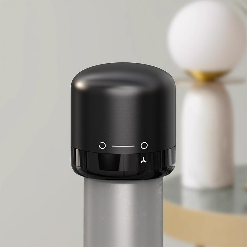 Vacuum Wine Stopper -  Reusable Leakproof Bottle Sealer for Wine & Champagne