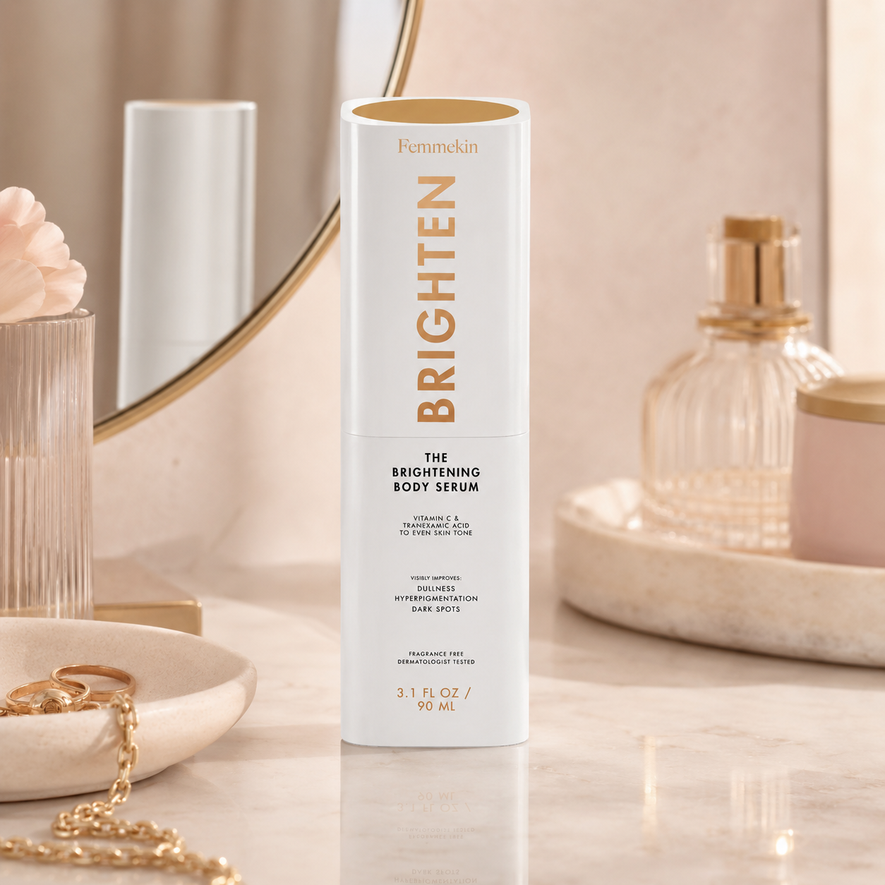 Brightening Body Serum Stick with Vitamin C for Radiant Smooth Even Looking Skin