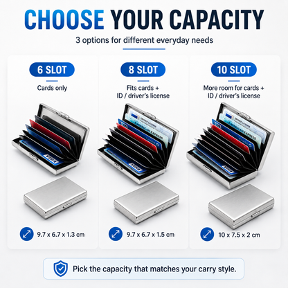RFID Blocking Metal Card Holder