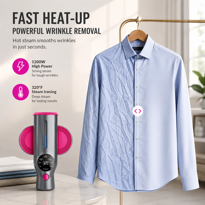 7-Mode Portable Garment Steamer with 15-Second Fast Heating