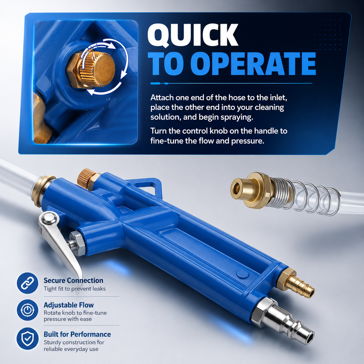 Pneumatic Engine Cleaning Gun - Heavy Duty