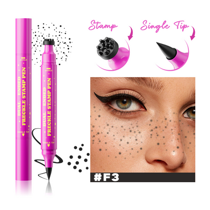 2 in 1 Waterproof Faux Freckle Stamp & Fine Tip Pen