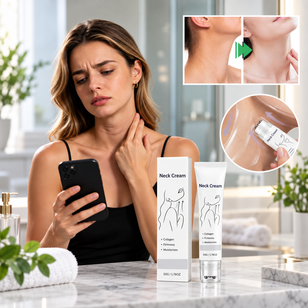 💖Advanced Collagen V-Roller Neck Cream