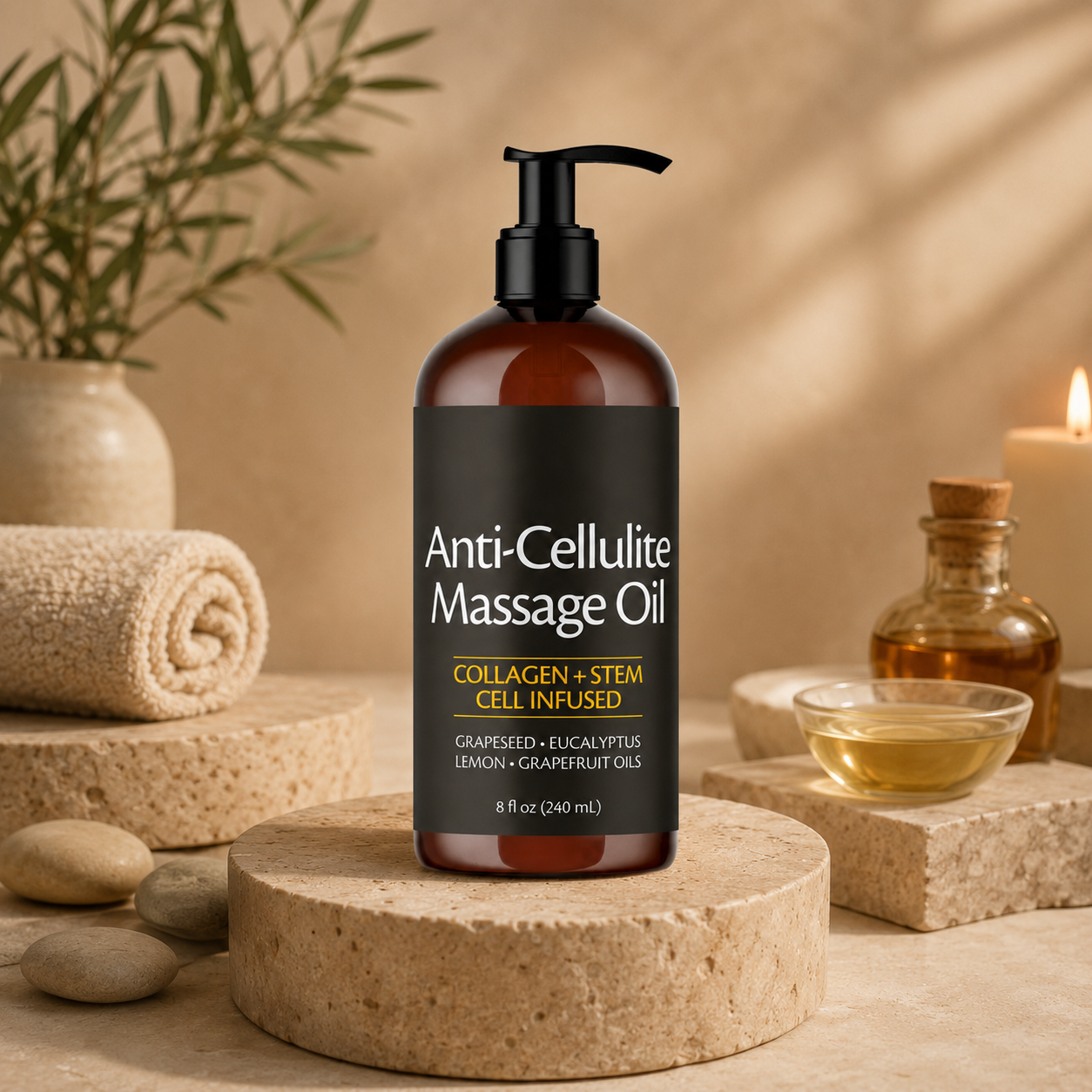 Firming Body Massage Oil with Collagen and Plant Extracts