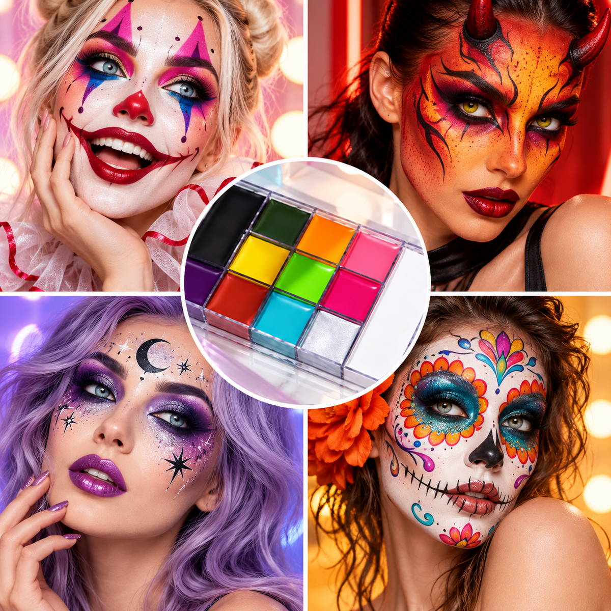 🎃Halloween Early Sale🎨 20-Color Face & Body Oil Paint Palette