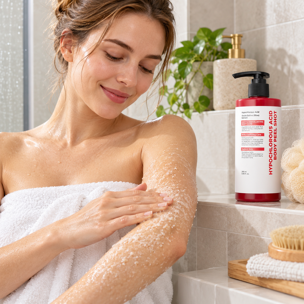 Smooth & Clear Body Care Set for Exfoliating Brightening & Uneven Skin Tone