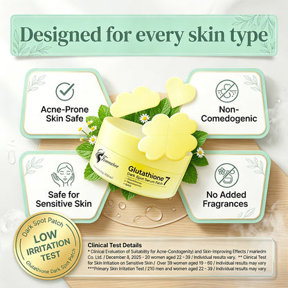 Glutathione Brightening Hydrogel Spot Patches for Dark Spot and Tone Care
