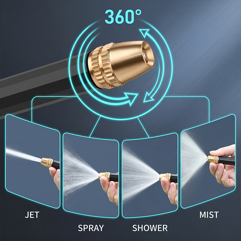 High Pressure Garden Hose Sprayer for Car Wash Pet Cleaning and Outdoor Use