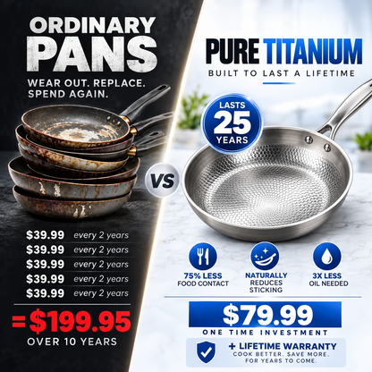 Femmekin Pure Titanium Frying Pan – Durable High-Heat Everyday Cookware