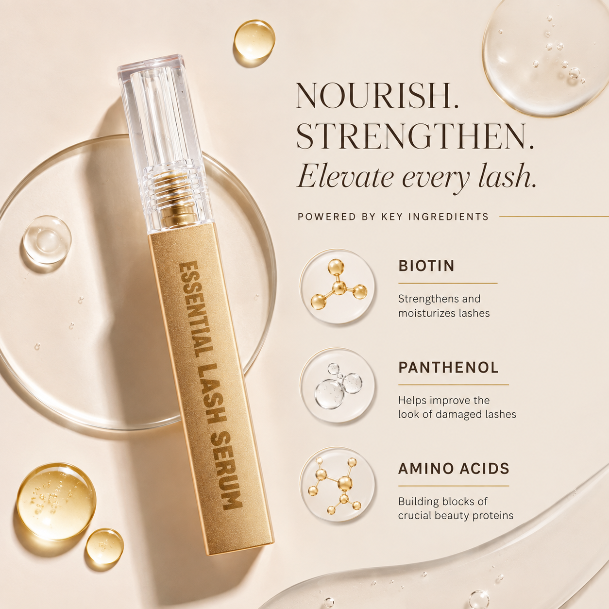 Essential Lash Serum for Longer, Natural Lashes