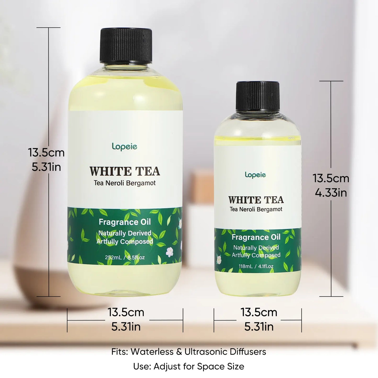 Lopeie Hotel Diffuser Oil Refill 118ml White Tea & Neroli