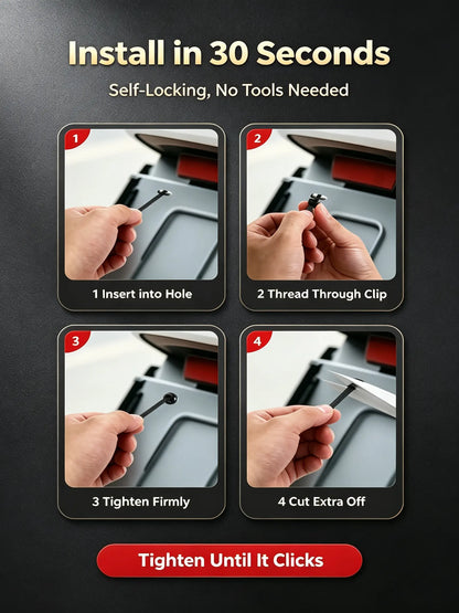50Pcs Heavy Duty Nylon Cable Tie Buckles for Car Repairs