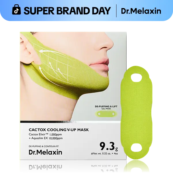[Dr.Melaxin Official] CACTOX V-LIFTING MEWING BAND with Cactus Cooling Reduce Puffiness & Pore Tightening for Visible Pore Care Skin Repair