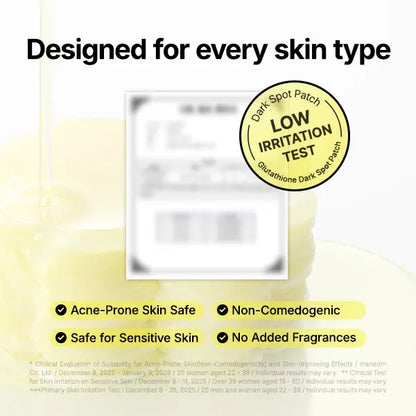[ma:nyo] Glutathione 7 Dark Spot Serum Patch — Brightening Hydrogel Spot Patch for Face, Dark Spot Care, Hyperpigmentation & Tone Correction, Korean Skin Care(1 Pack / 2 Pack Available)