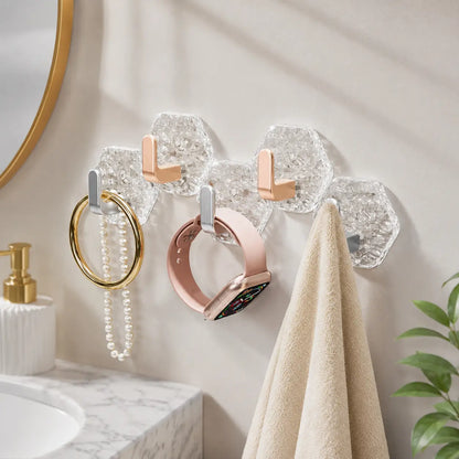20 Pack Adhesive Wall Hooks for Kitchen and Bathroom