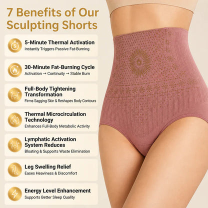 4-in-1 Moringa Berberine Micro-Particle Sculpting & Fat-Burn Shorts