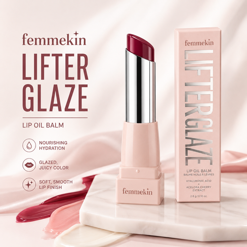 Femmekin Lifter Glaze Lip Balm - 24HR Hydration & Color
