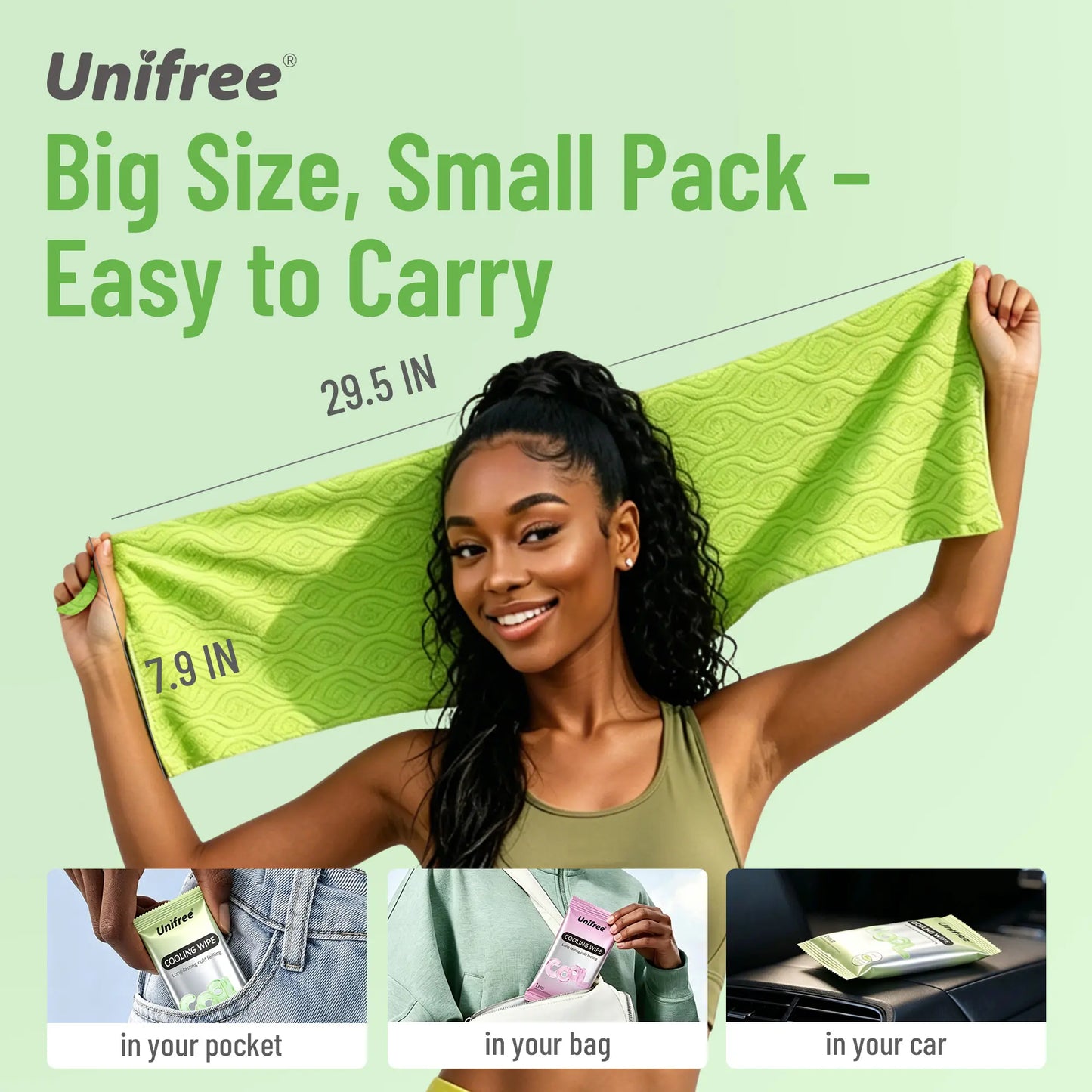 Unifree Cooling Towels & XL Menthol Cooling Wipes, Instant & Long Lasting Cooling Relief for Hot Weather & Summer Heat, Outdoor, Long Drives, Game day & Beach, DealsForYouDays, summerwins