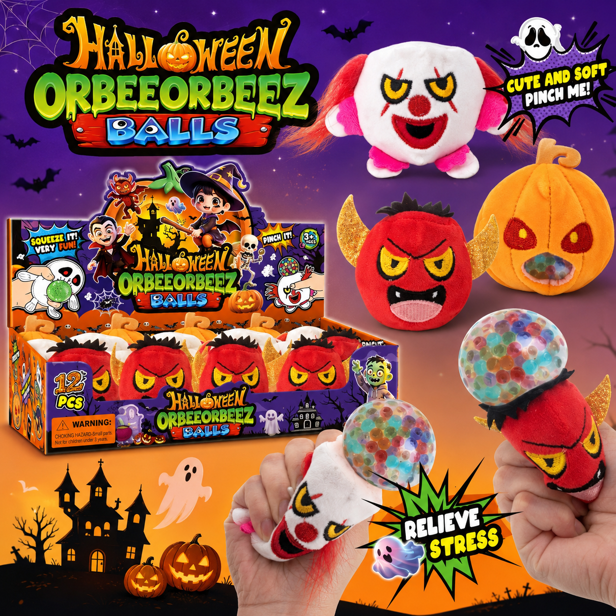 🎁 Holiday Squeeze Stress Toys ✨