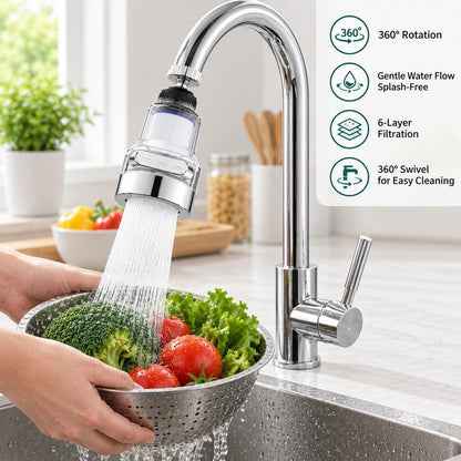 360° Rotating Faucet Filter Extender with 3 Water Modes