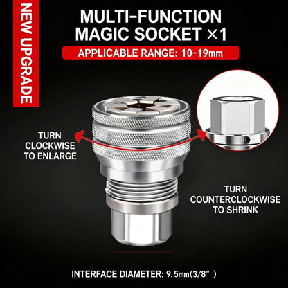 Universal Socket Wrench Tool for Ratchet Power Drill and Home Repair