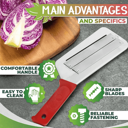 🔥Upgraded Stainless Steel Double-layer Slicer