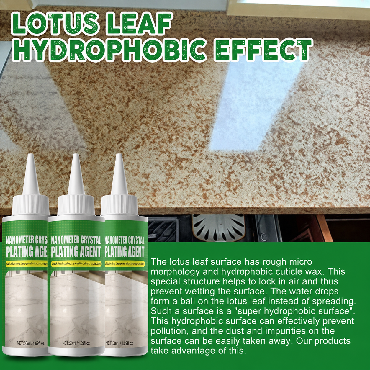 Nano Crystal Coating Agent for Tile & Furniture