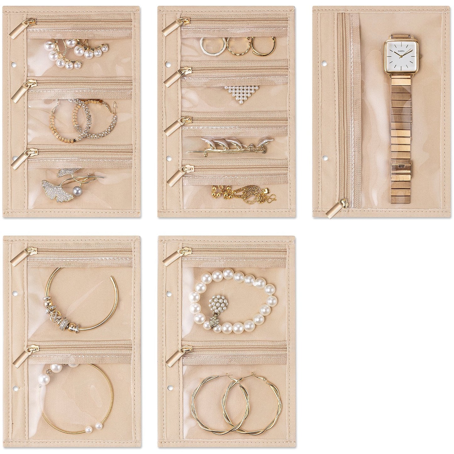 Travel Jewelry Organizer Notebook – Portable Jewelry Storage Case for Rings, Earrings & Necklaces