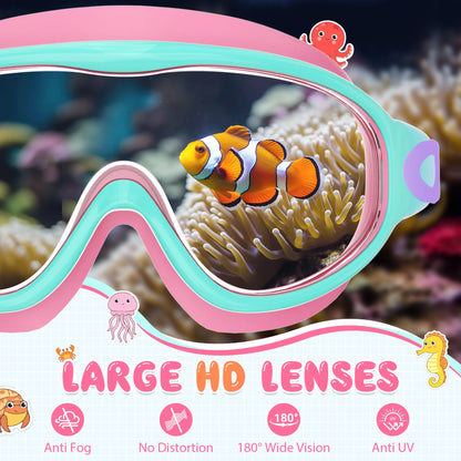Femmekin Kids Swim Goggles 2 Pack - UV Protection & Anti-Fog