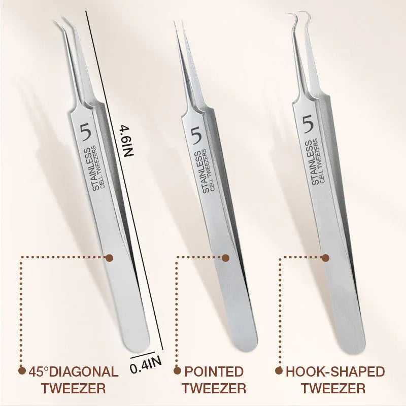 Femmekin 3-Piece Precision Blackhead Tweezer Set