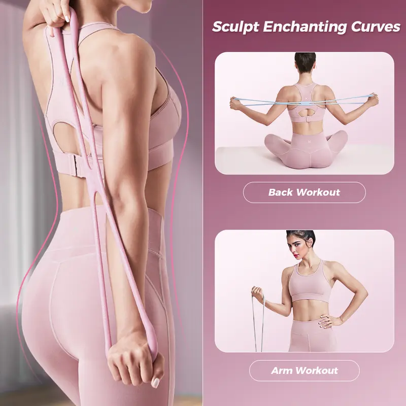 Femmekin Resistance Bands - Figure 8 TPE Exercise Bands for Women