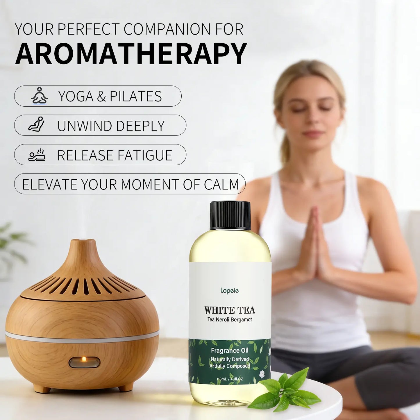 Lopeie Hotel Diffuser Oil Refill 118ml White Tea & Neroli