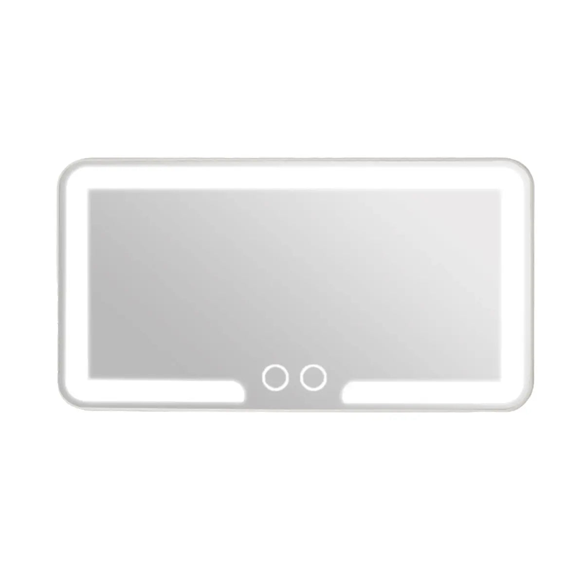 Rechargeable LED Car Sun Visor Makeup Mirror with Dimmable Touchscreen