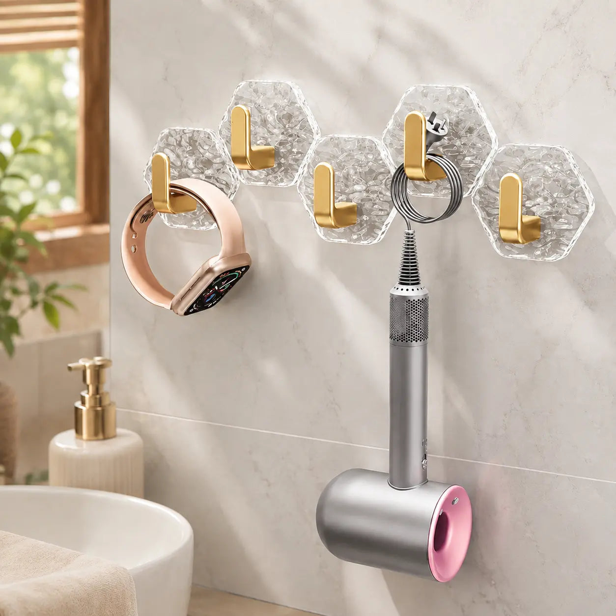 20 Pack Adhesive Wall Hooks for Kitchen and Bathroom
