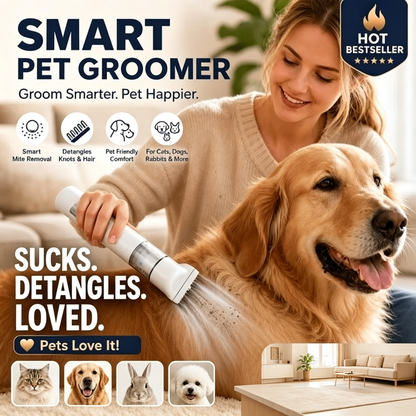 Electric Pet Grooming Comb for Dogs & Cats – Flea, Mite & Fur Care