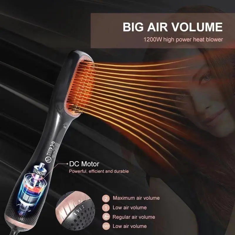 One-Step Hair Dryer and Styler All-in-One Brush for Smooth Hair