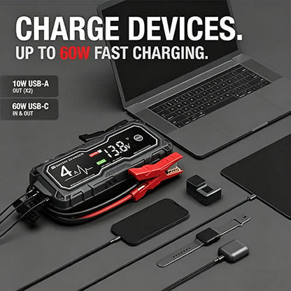 🔥Father's Day Special: 49% OFF💥  GBX155 4250A Car Jump Starter — Suitable for 10.0L Gasoline & 8.0L Diesel Engines