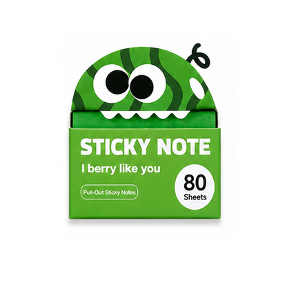 Reusable Transparent Pull-Out Sticky Notes with Strong Adhesion – 80 Sheets