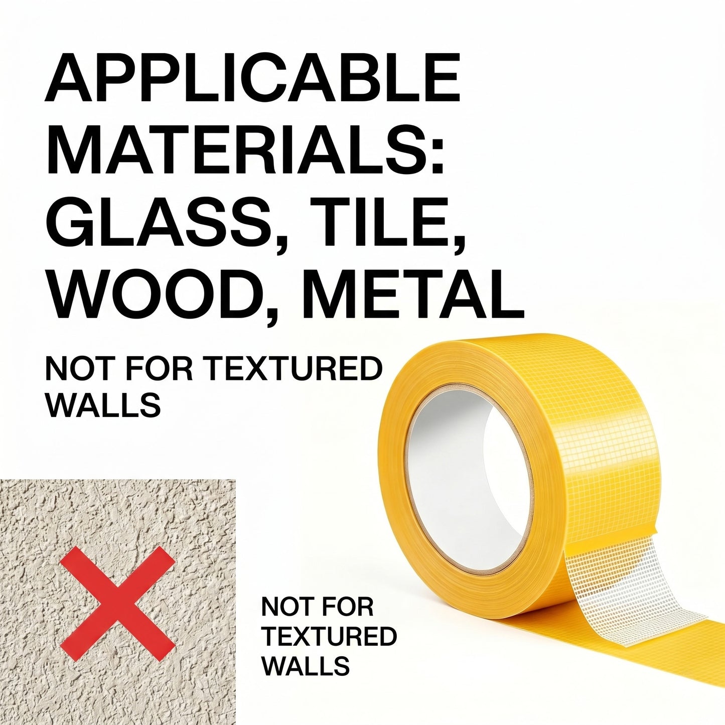 Heavy Duty Removable Double Sided Tape for Home Carpet and Wall Use